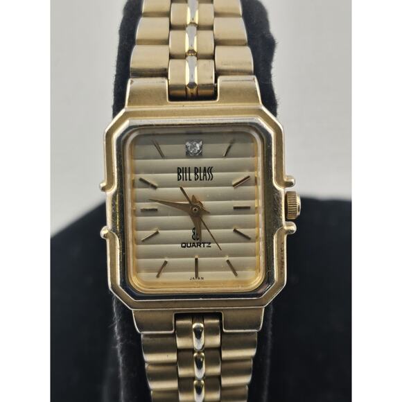 Gorgeous Ladies Bill Blass Diamond Dress Watch Quartz New Battery Mint Runs Well - Picture 2 of 10